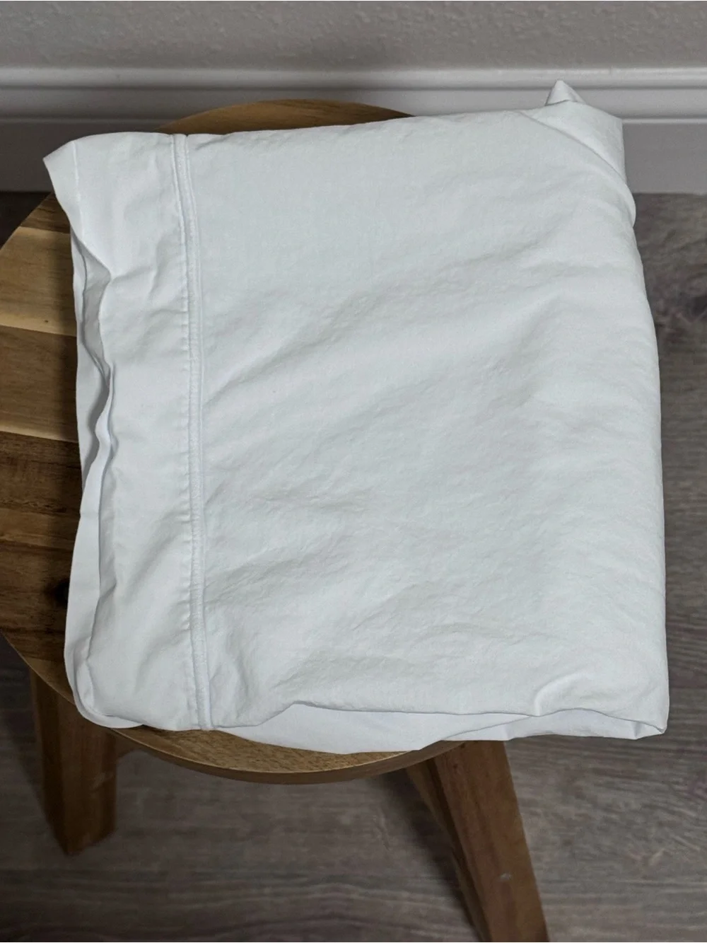 Frette One Bourdon White King Pillowcase Pair - Made in Portugal